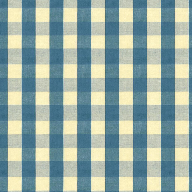 Brunschwig & Fils CARSTEN CHECK INDIGO Upholstery Fabric