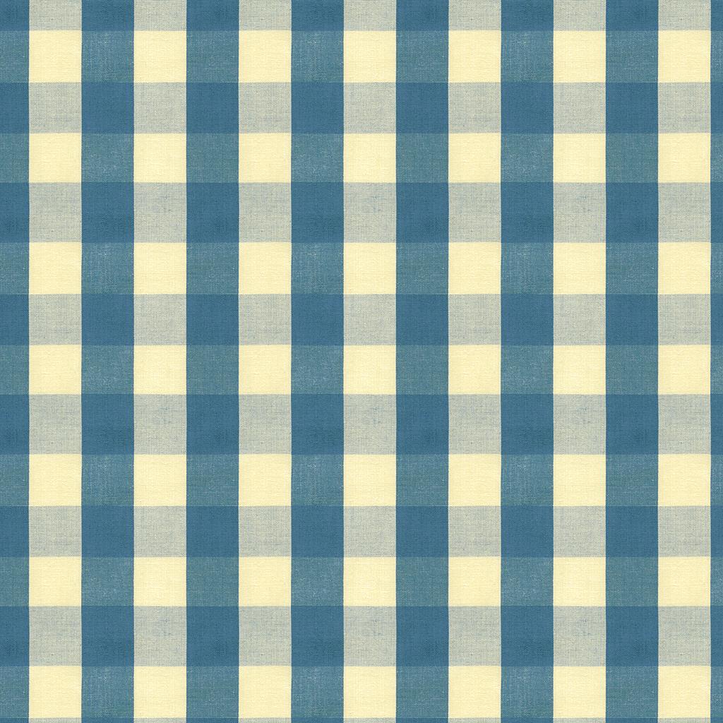 Brunschwig & Fils CARSTEN CHECK INDIGO Upholstery Fabric