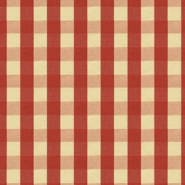 Brunschwig & Fils CARSTEN CHECK POMEGRANATE Upholstery Fabric