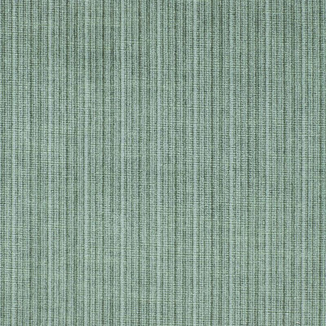 Schumacher Antique Strie Velvet Aqua Fabric