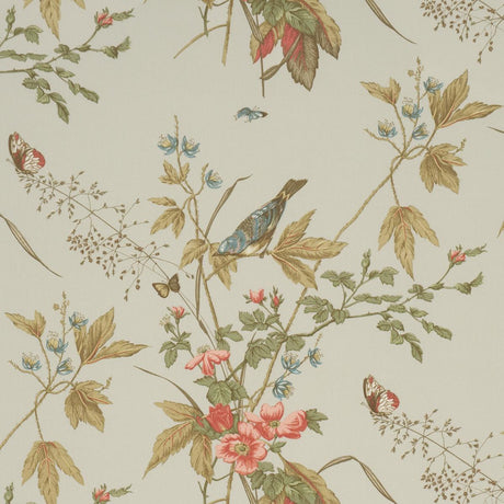 Schumacher Early Spring Aqua Fabric