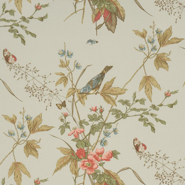 Schumacher Early Spring Aqua Fabric