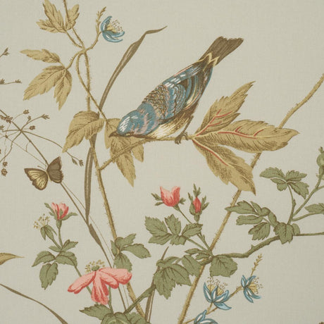 Schumacher Early Spring Aqua Fabric