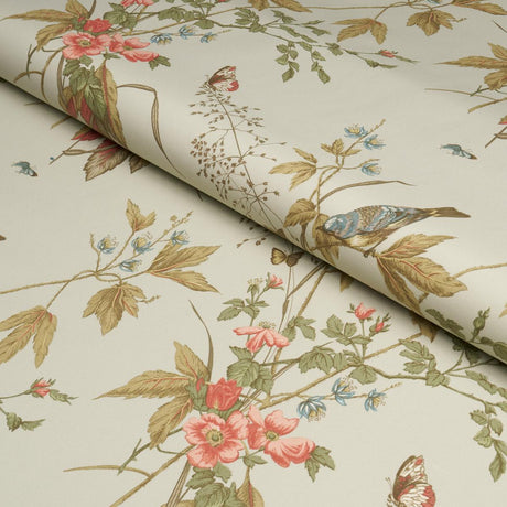 Schumacher Early Spring Aqua Fabric