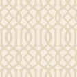 Schumacher Imperial Trellis Ii Sand / Ivory Wallpaper