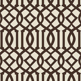 Schumacher Imperial Trellis Ii Java / Cream Wallpaper