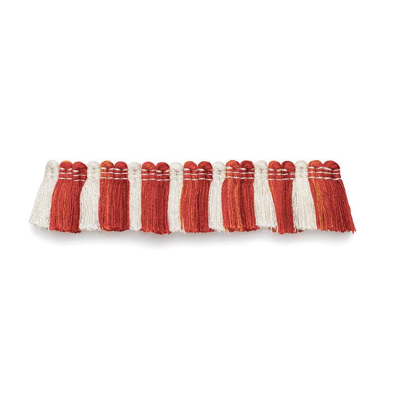 Schumacher Biarritz Ruche Coral Trim