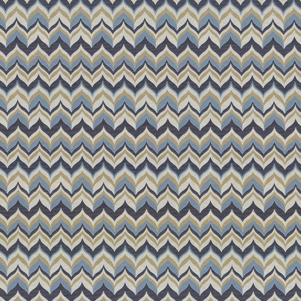 Kasmir Adderley Monaco Blue Fabric