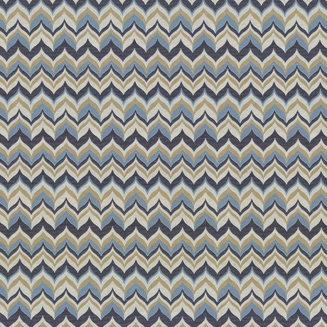 Kasmir Adderley Monaco Blue Fabric