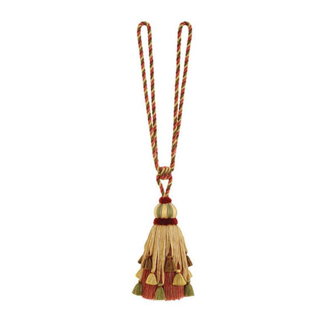 Schumacher Somerset Tie Back Rosewood Trim