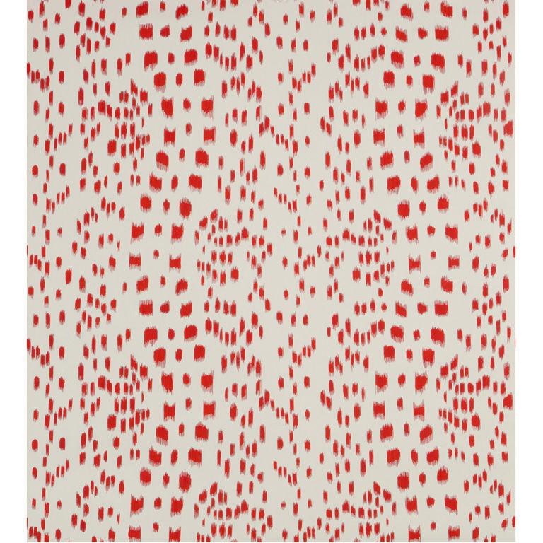 Brunschwig & Fils LES TOUCHES RED Wallpaper