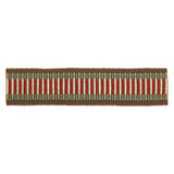 Schumacher Litchfield Braid Rosewood Trim