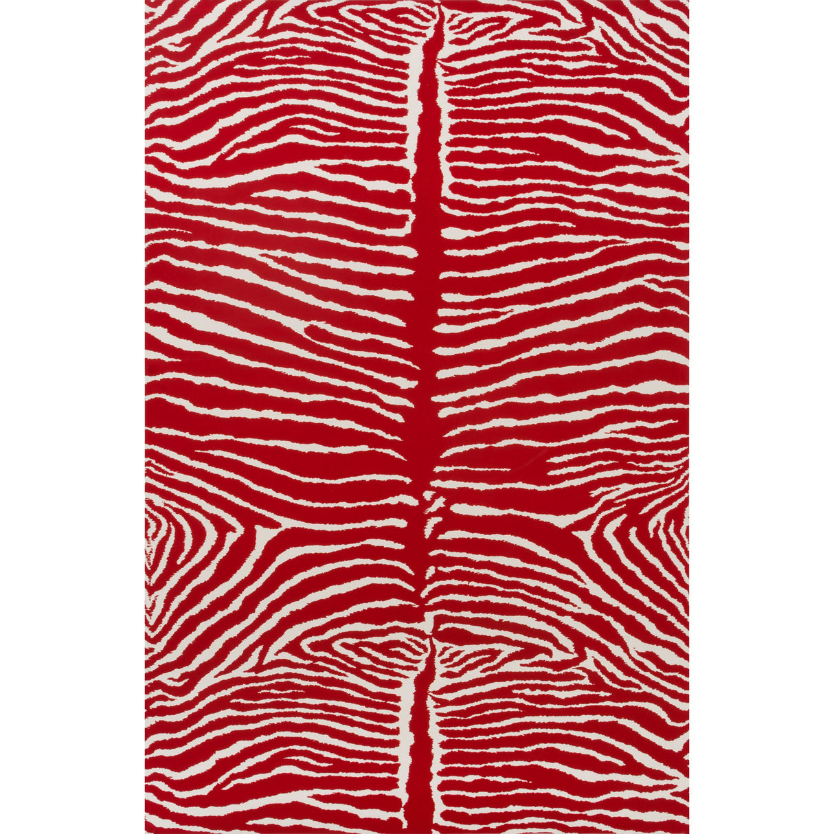Brunschwig & Fils LE ZEBRE RED Wallpaper