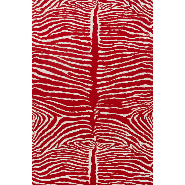 Brunschwig & Fils LE ZEBRE RED Wallpaper