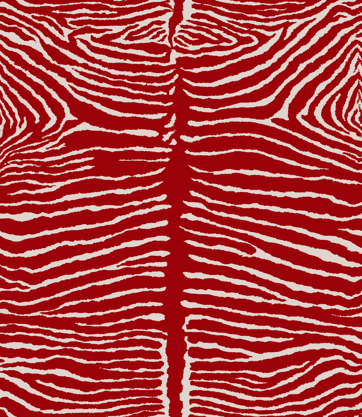 Brunschwig & Fils LE ZEBRE RED Wallpaper