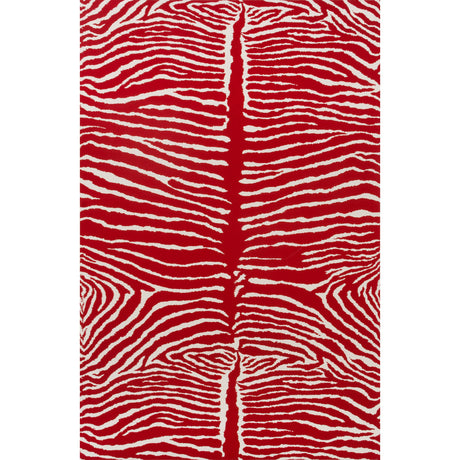 Brunschwig & Fils LE ZEBRE RED Wallpaper