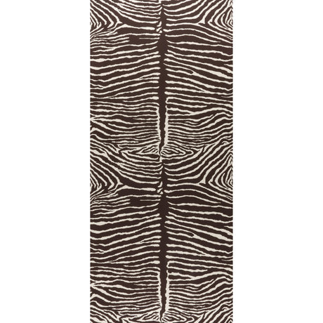 Brunschwig & Fils LE ZEBRE BROWN Wallpaper