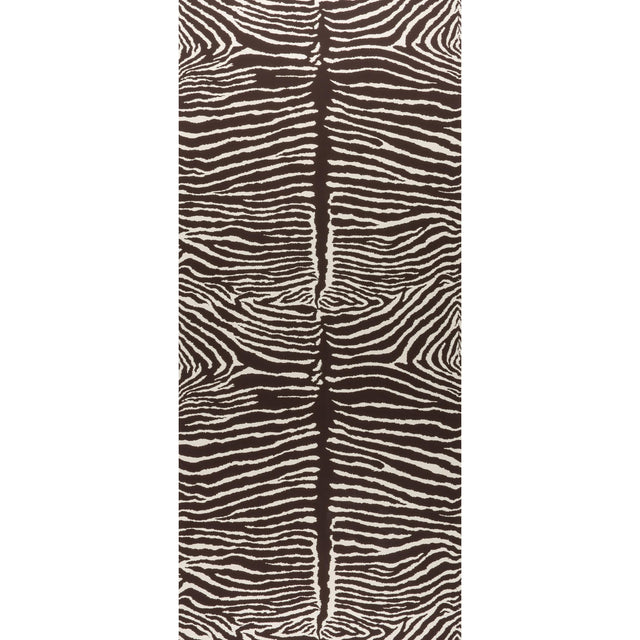 Brunschwig & Fils LE ZEBRE BROWN Wallpaper