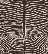 Brunschwig & Fils LE ZEBRE BROWN Wallpaper