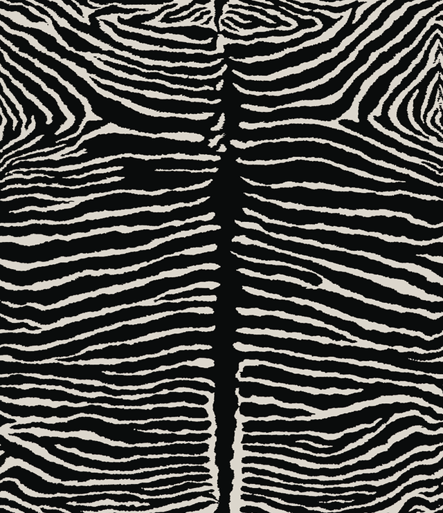 Brunschwig & Fils LE ZEBRE BLACK Wallpaper