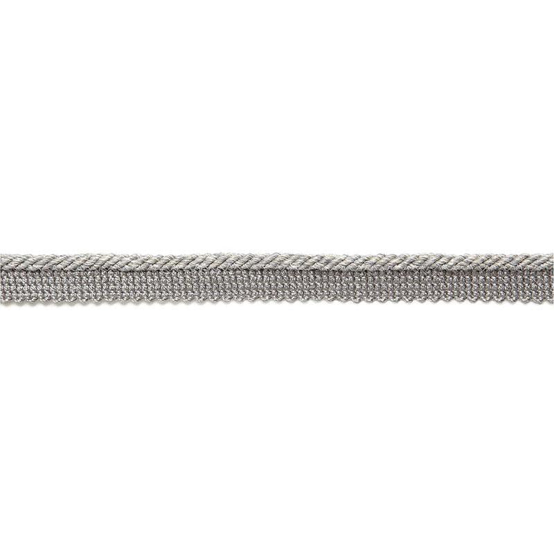 Schumacher Aimee Linen Lipcord Ash Trim