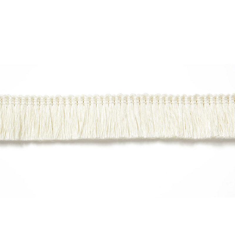 Schumacher Zoe Linen Ruche Blanc Trim