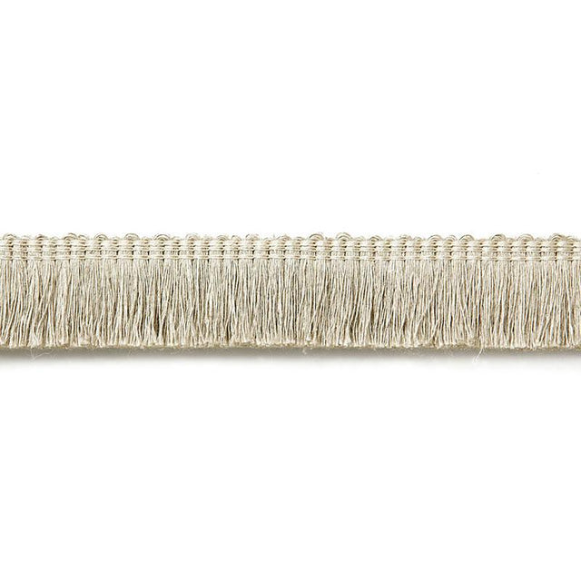 Schumacher Greige Zoe Linen Ruche