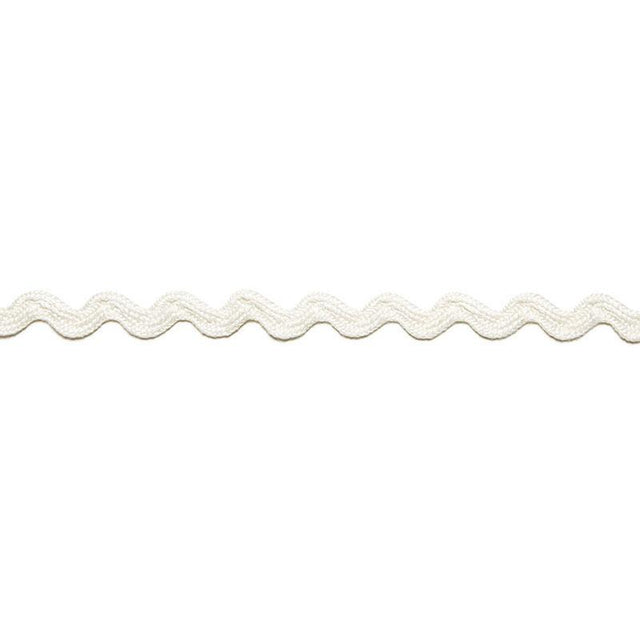 Schumacher Blanc Chantal Linen Rickrack