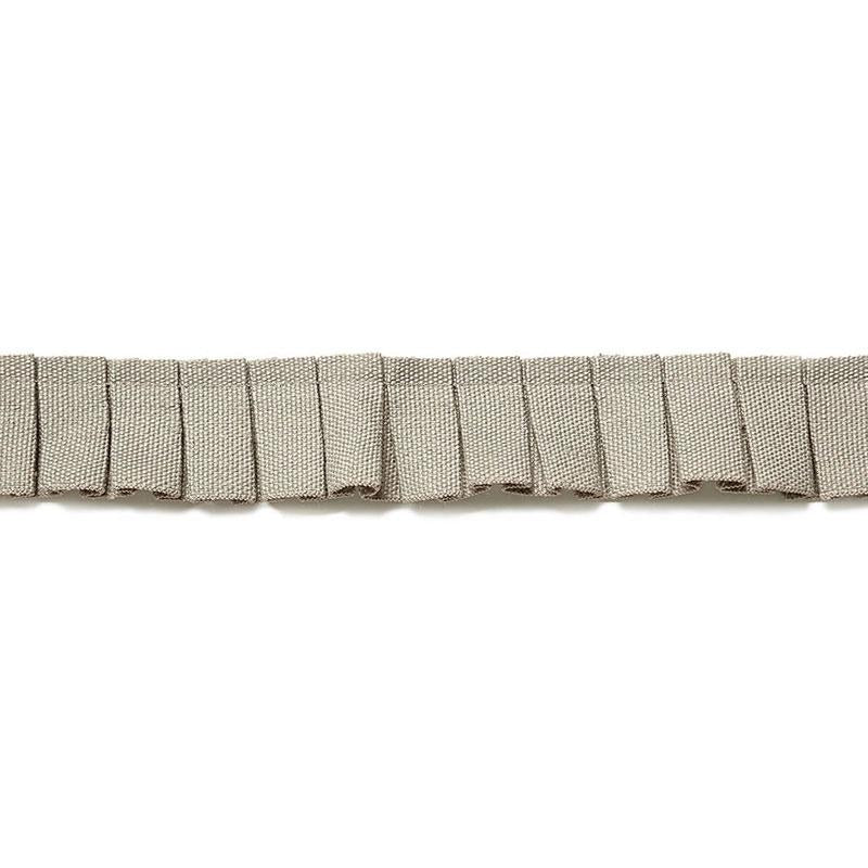 Schumacher Greige Colette Pleated Ruche