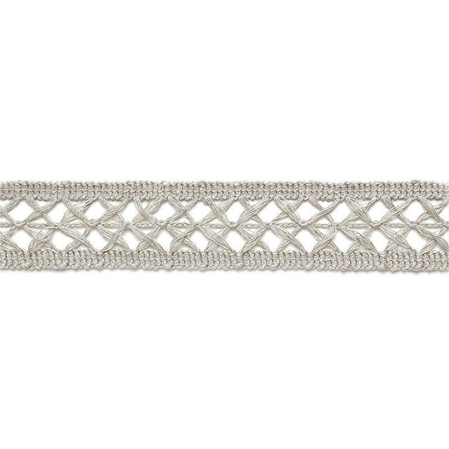 Schumacher Greige Nicole Linen Braid