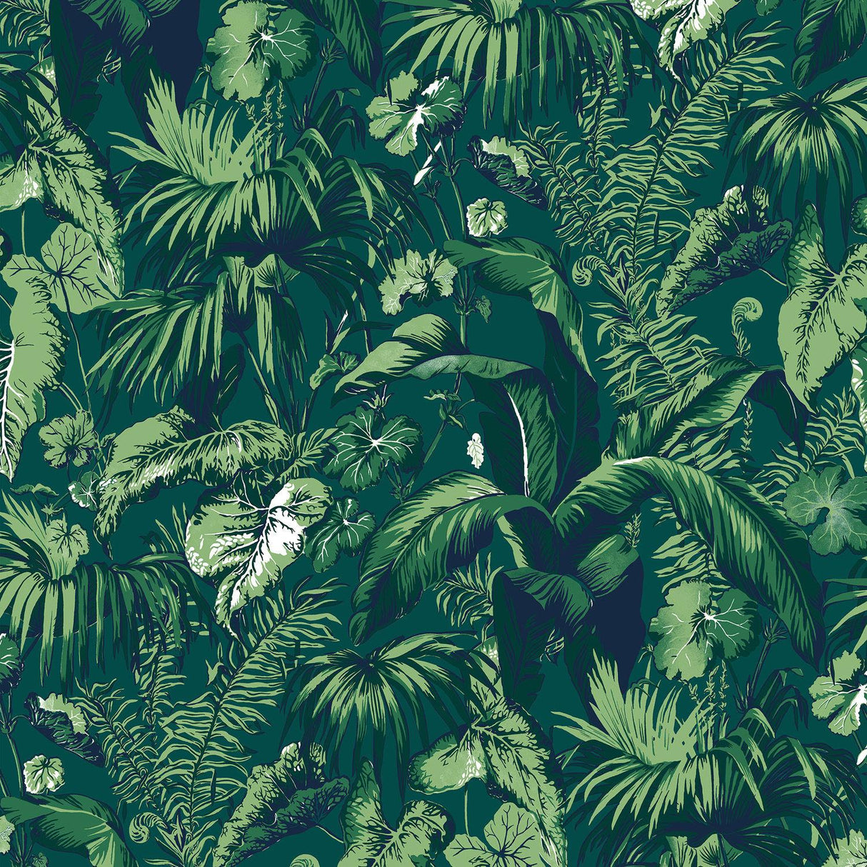 Brunschwig & Fils FEUILLAGE GREEN Wallpaper