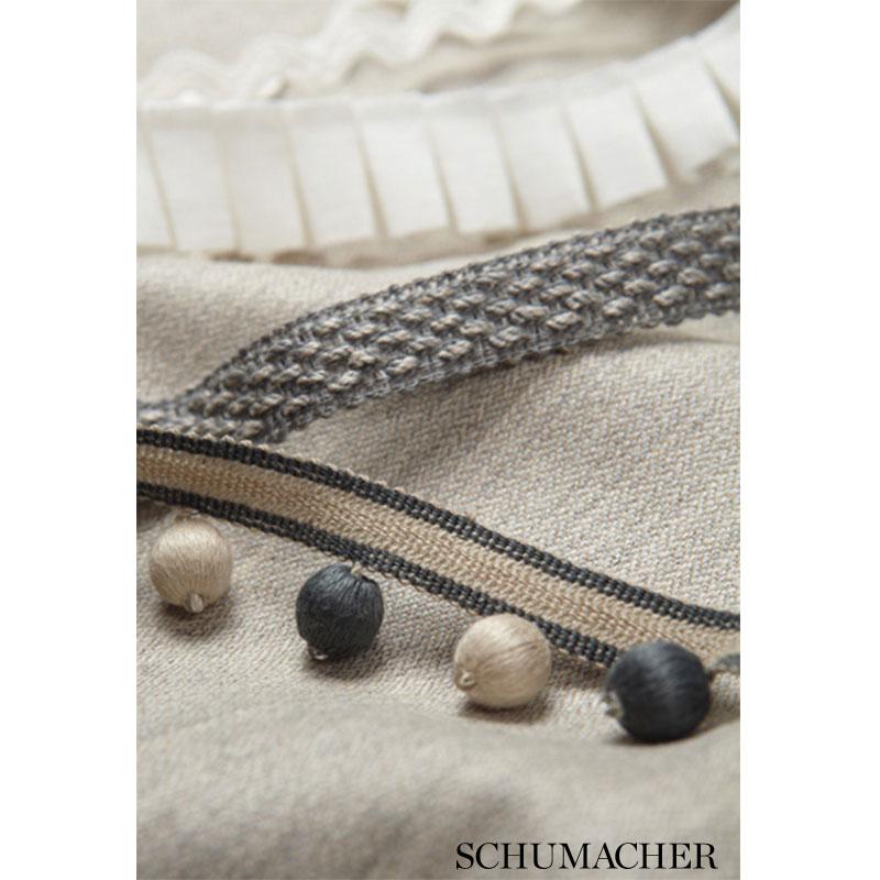 Schumacher Blanc Bertrand Linen Braid