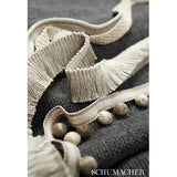Schumacher Greige Madeleine Bobble Fringe