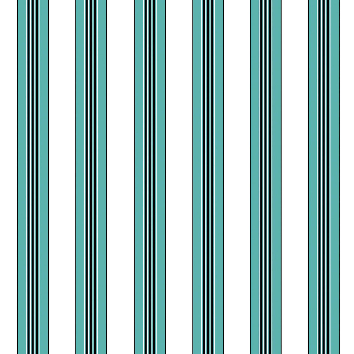 Brunschwig & Fils RAYURE LIONE AQUA Wallpaper