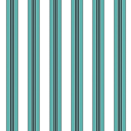 Brunschwig & Fils RAYURE LIONE AQUA Wallpaper