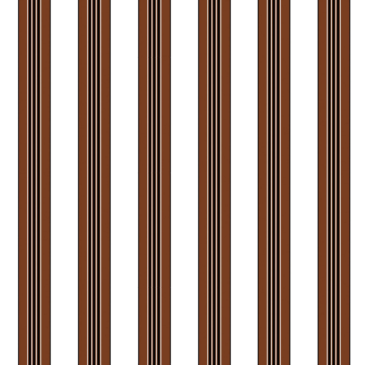 Brunschwig & Fils RAYURE LIONE CHOCOLATE Wallpaper