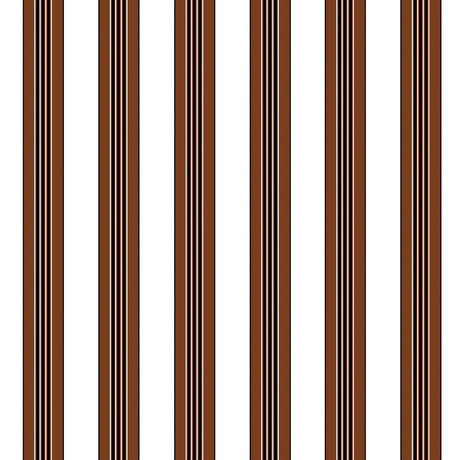 Brunschwig & Fils RAYURE LIONE CHOCOLATE Wallpaper