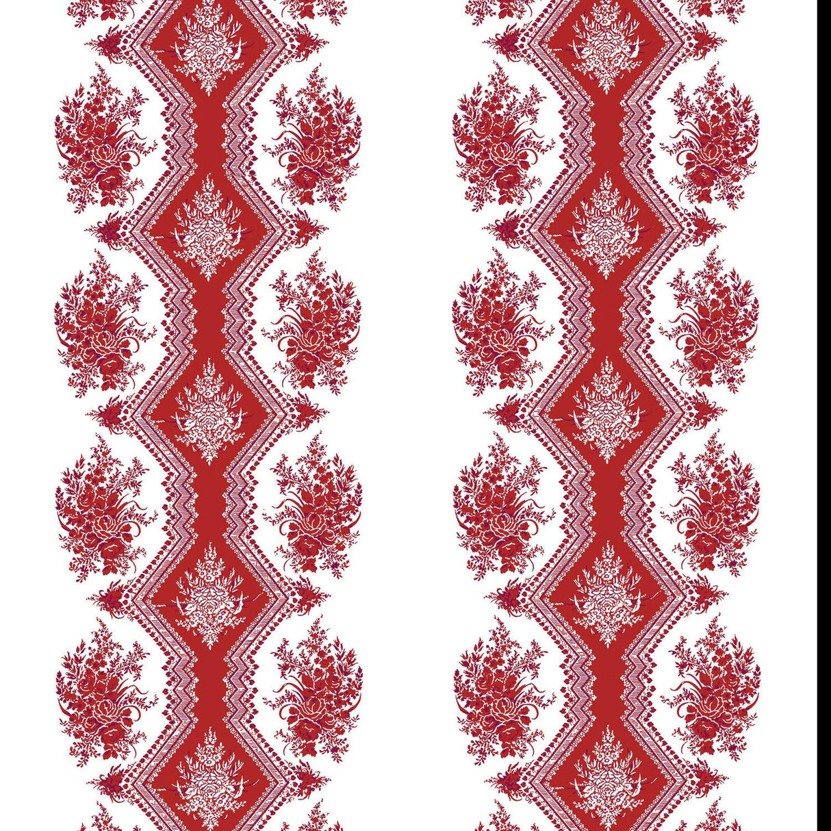 Brunschwig & Fils COPPELIA RED Wallpaper