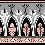 Brunschwig & Fils LOLA MONTEZ BDR ROSE/GREY Wallpaper