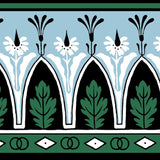 Brunschwig & Fils LOLA MONTEZ BDR EMER/BLUE Wallpaper