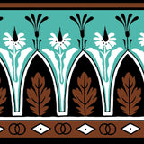 Brunschwig & Fils LOLA MONTEZ BDR BROWNAQUA Wallpaper