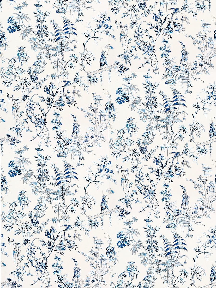 Scalamandre Nanjing China Blue Fabric