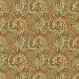 Kasmir Anjou Paisley Ming Red Fabric