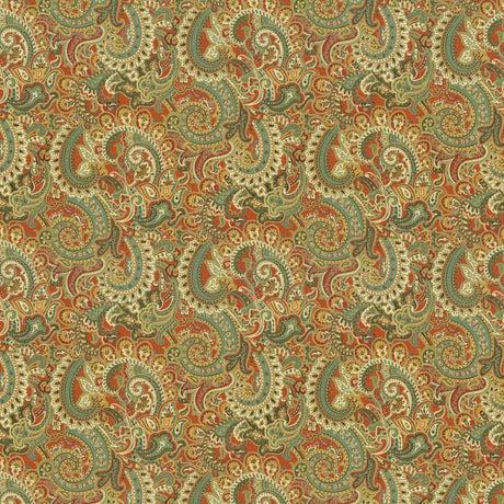 Kasmir Anjou Paisley Ming Red Fabric