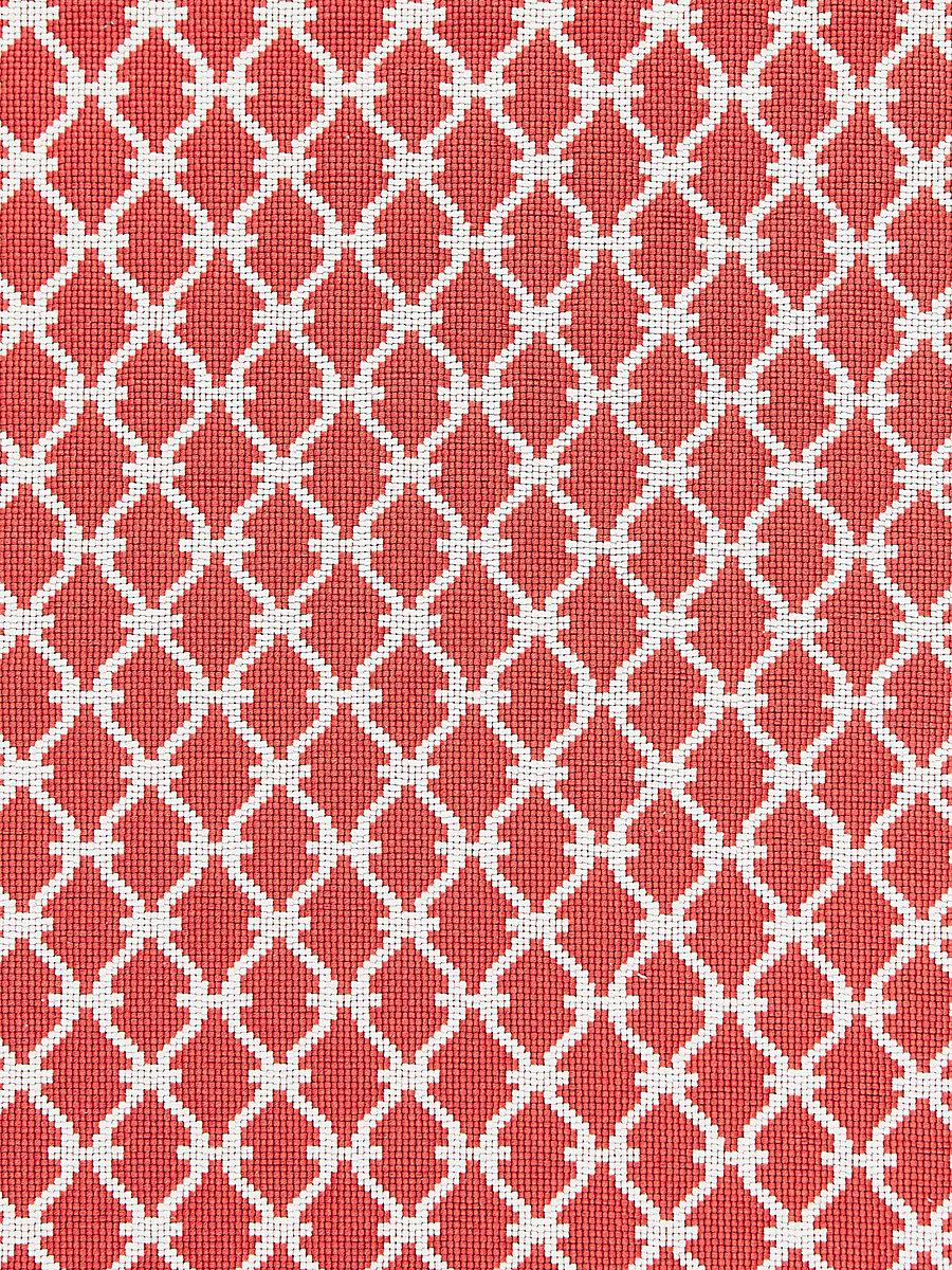 Scalamandre Trellis Weave Poppy Fabric