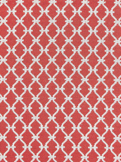 Scalamandre Trellis Weave Poppy Fabric