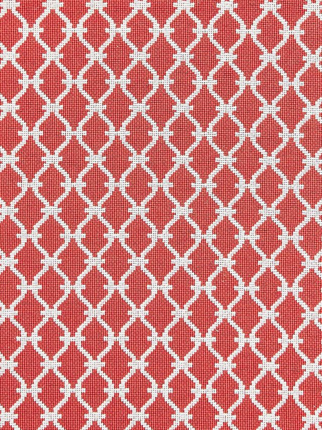 Scalamandre Trellis Weave Poppy Fabric