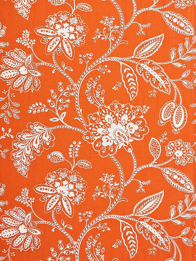 Scalamandre Kaveri Vine Mandarin Fabric