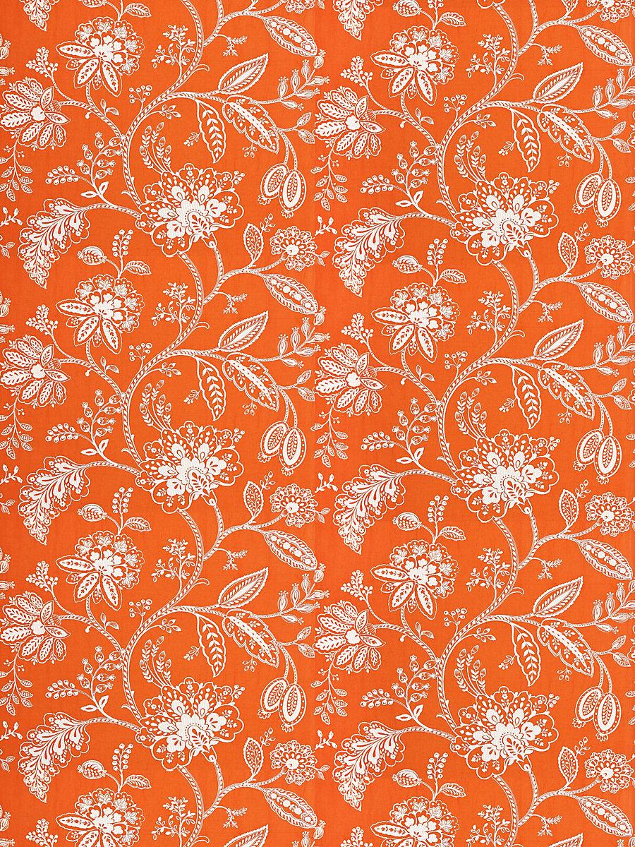 Scalamandre Kaveri Vine Mandarin Fabric