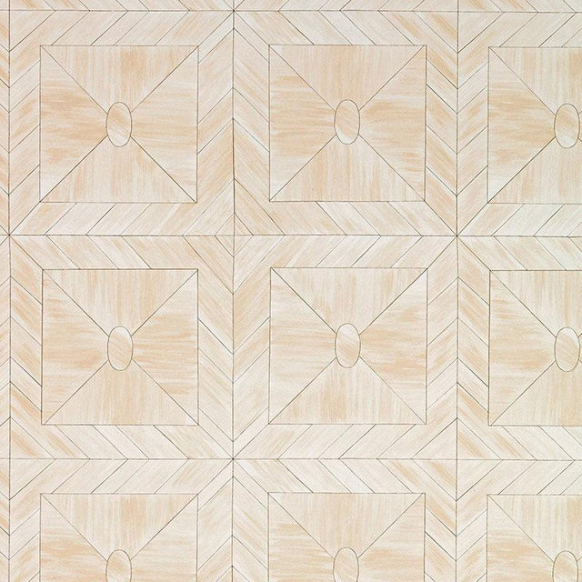 Schumacher Bone Frame Natural Wallpaper